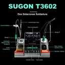 Estacion Soldadora Doble Micro Soldadura Digital Sugon T3602