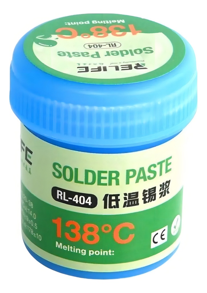 Estaño En Pasta Bajo Punto De Fusion 138°c Relife 40g Rl404
