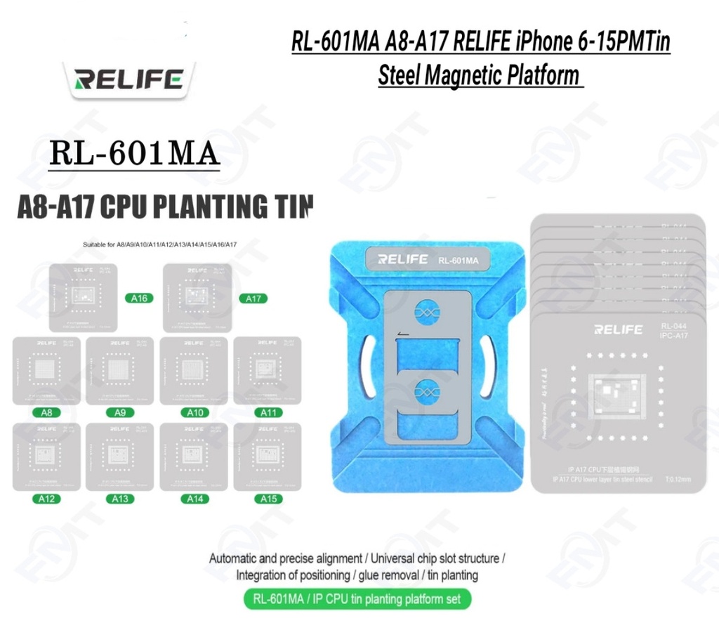 BASE PARA REBALLING DE CPU A8-A17 APPLE RL-601MA